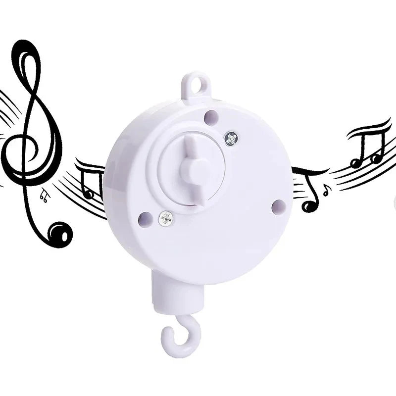 Boîte à musique rotative berceau - Hochet apaisant bébé 0-12 mois