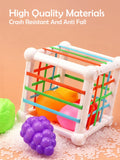 Cube sensoriel Montessori bébé éveil