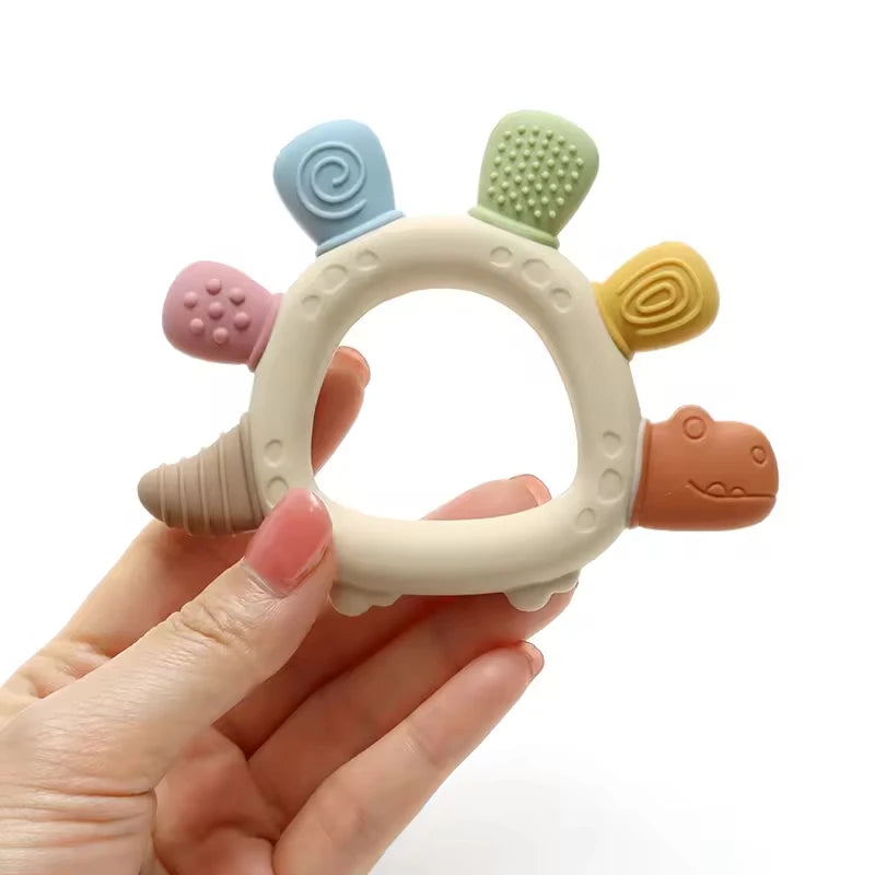 Hochet mordant sensoriel dentition bébé