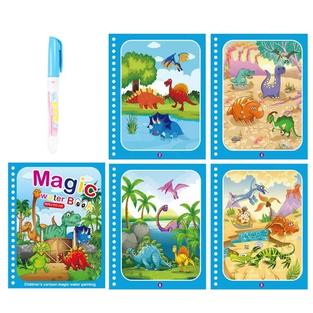Cahier de coloriage magique à l'eau - Jouet éducatif Montessori 2-4 ans