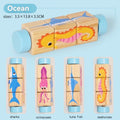 Puzzle rotatif en bois Montessori - Éveil et motricité fine bébé