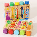 Puzzle rotatif en bois Montessori - Éveil et motricité fine bébé