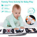 Baby Cloth Book High Contrast Baby Toys 0M+ Newborn Crib Toys Black and White Animal Sensory Cloth Books Montessori Toys