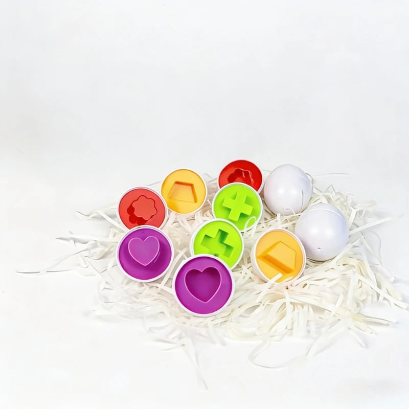 Œufs formes et couleurs - Jeu d'association éducatif enfant