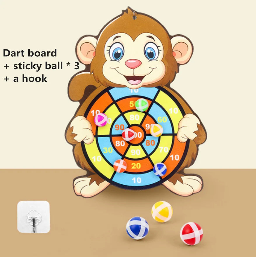 Cible fléchettes animaux - Jeu interactif famille