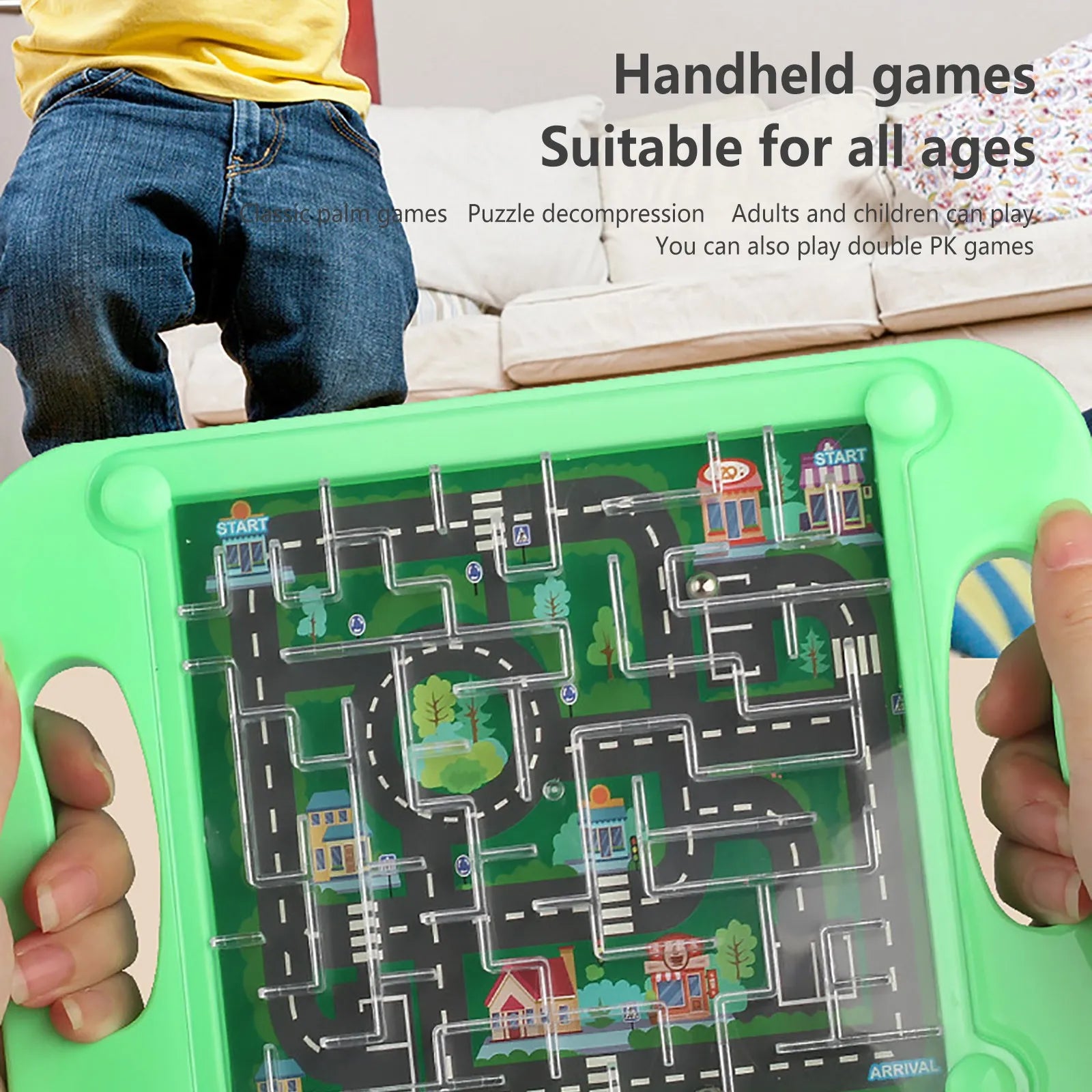 Balle labyrinthe 3D - Puzzle équilibre et mémoire Montessori