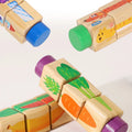 Puzzle rotatif en bois Montessori - Éveil et motricité fine bébé