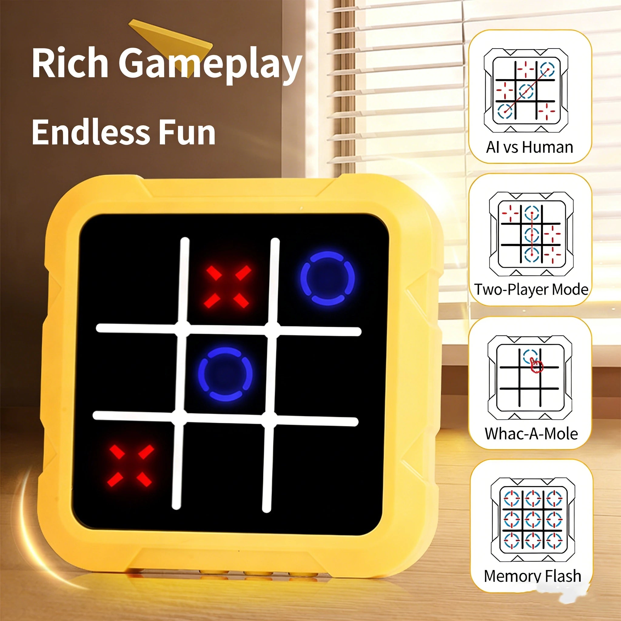 Jeu électronique Tic Tac Toe - Stratégie et réflexion parent-enfant