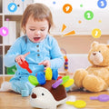 Hérisson sensoriel Montessori - Jouet éveil motricité fine 1-4 ans