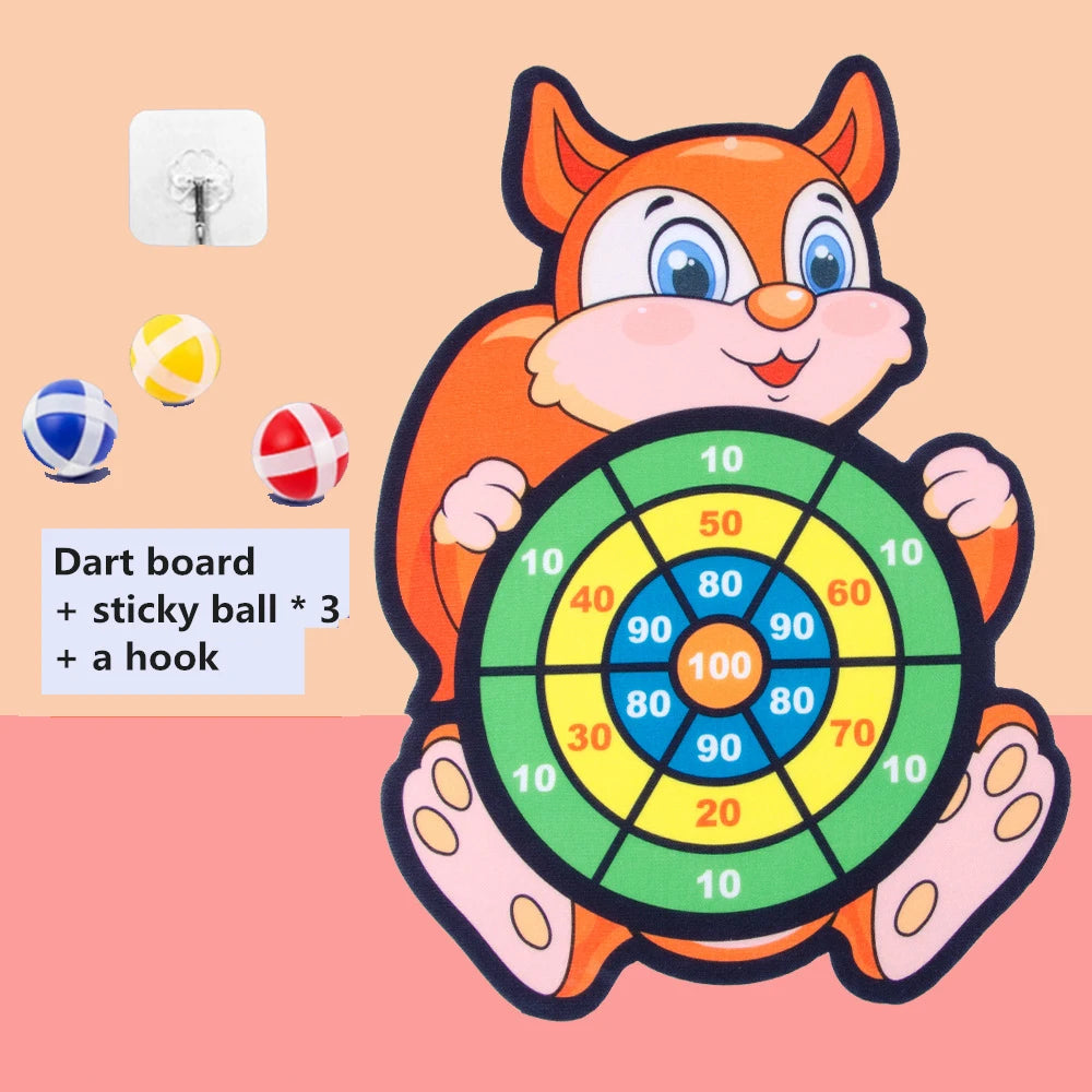 Cible fléchettes animaux - Jeu interactif famille
