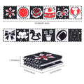 Baby Cloth Book High Contrast Baby Toys 0M+ Newborn Crib Toys Black and White Animal Sensory Cloth Books Montessori Toys