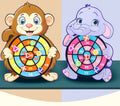 Cible fléchettes animaux - Jeu interactif famille
