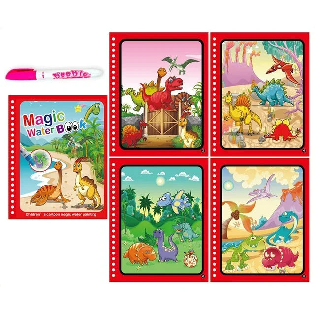 Cahier de coloriage magique à l'eau - Jouet éducatif Montessori 2-4 ans