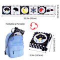 Baby Cloth Book High Contrast Baby Toys 0M+ Newborn Crib Toys Black and White Animal Sensory Cloth Books Montessori Toys