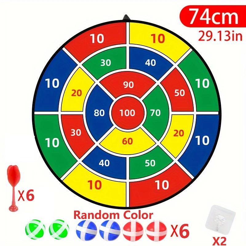 Jeu de fléchettes enfant 74 cm - Balles adhésives intérieur/extérieur