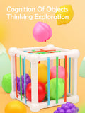Cube sensoriel Montessori bébé éveil