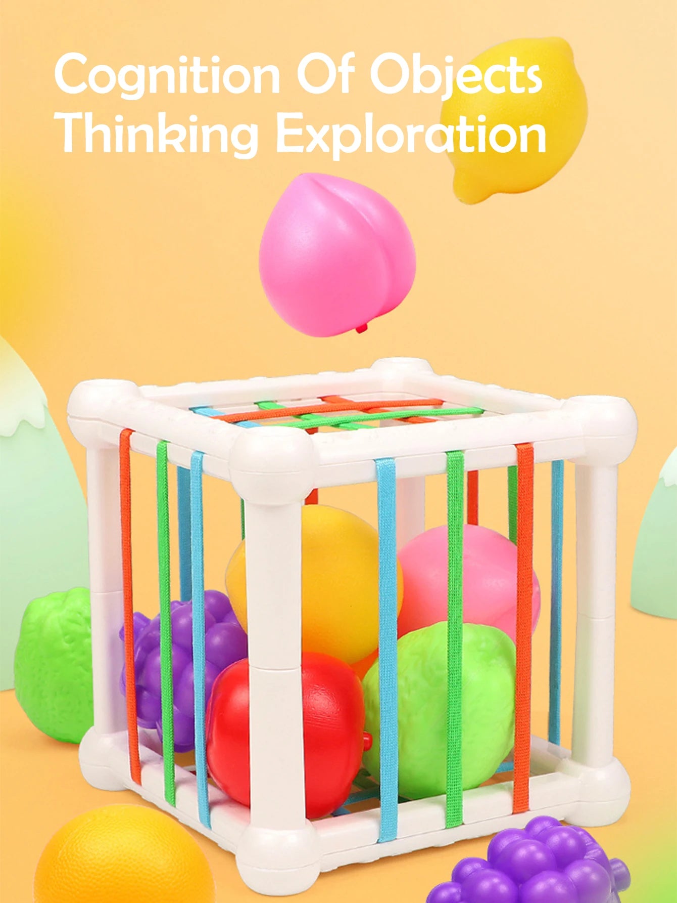 Cube sensoriel Montessori bébé éveil