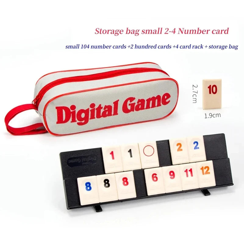 Rummy Cube - Jeu de société classique famille avec malette de voyage