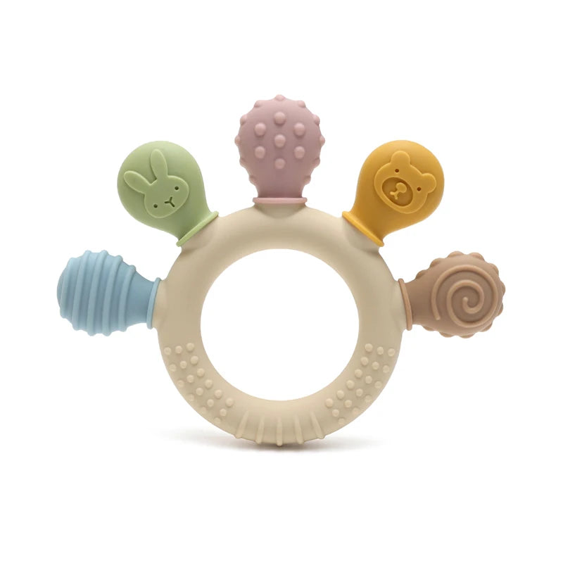 Hochet mordant sensoriel dentition bébé