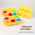 Œufs formes et couleurs - Jeu d'association éducatif enfant