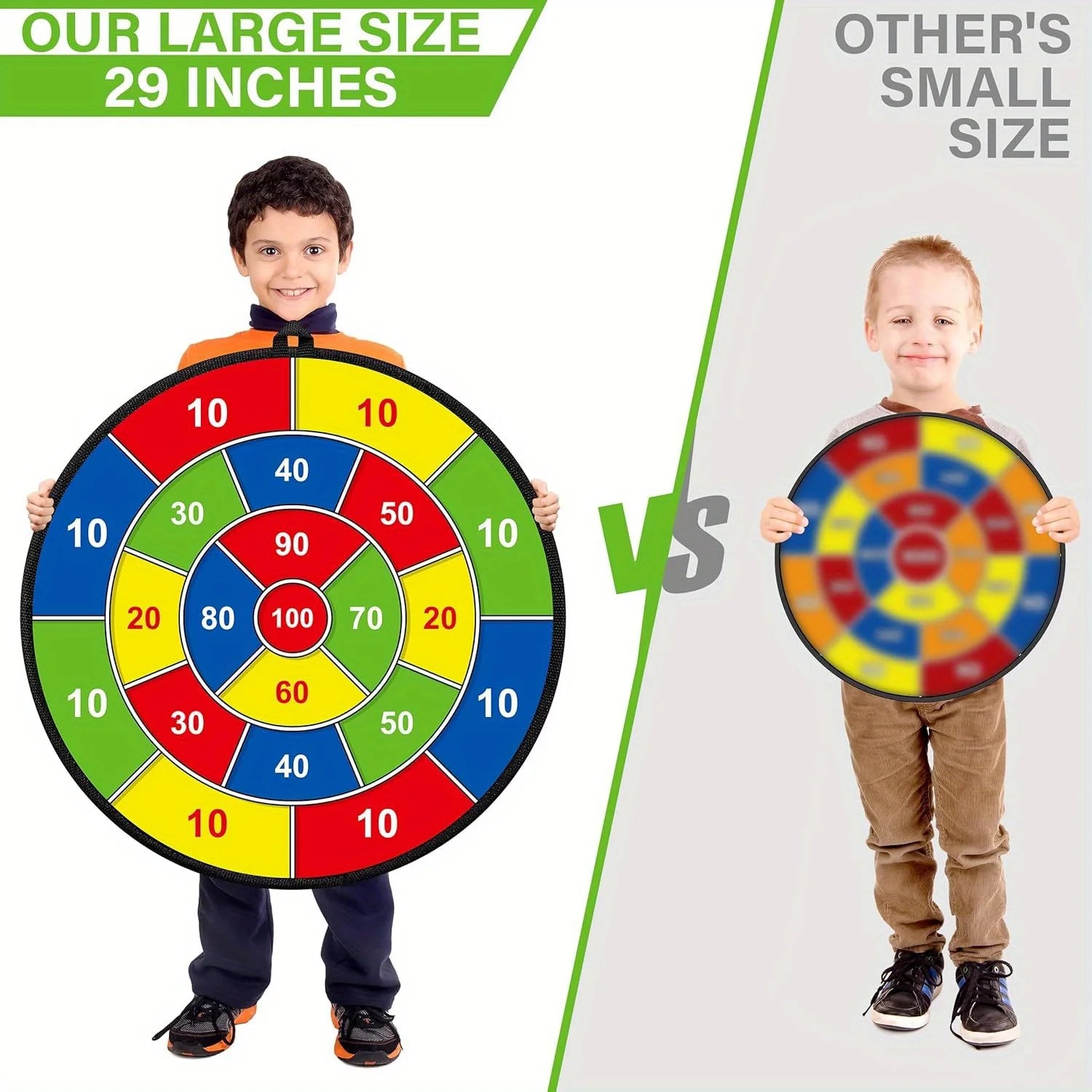 Jeu de fléchettes enfant 74 cm - Balles adhésives intérieur/extérieur
