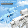 Pistolet à eau blague double effet - Jouet farce été piscine plage