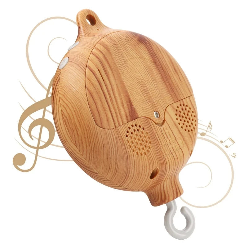Boîte à musique rotative berceau - Hochet apaisant bébé 0-12 mois