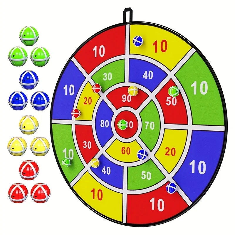 Jeu de fléchettes enfant 74 cm - Balles adhésives intérieur/extérieur