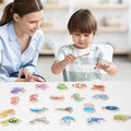 Jeu de pêche magnétique en bois - Animaux marins éducatif