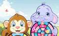 Cible fléchettes animaux - Jeu interactif famille
