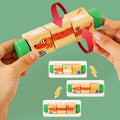 Puzzle rotatif en bois Montessori - Éveil et motricité fine bébé