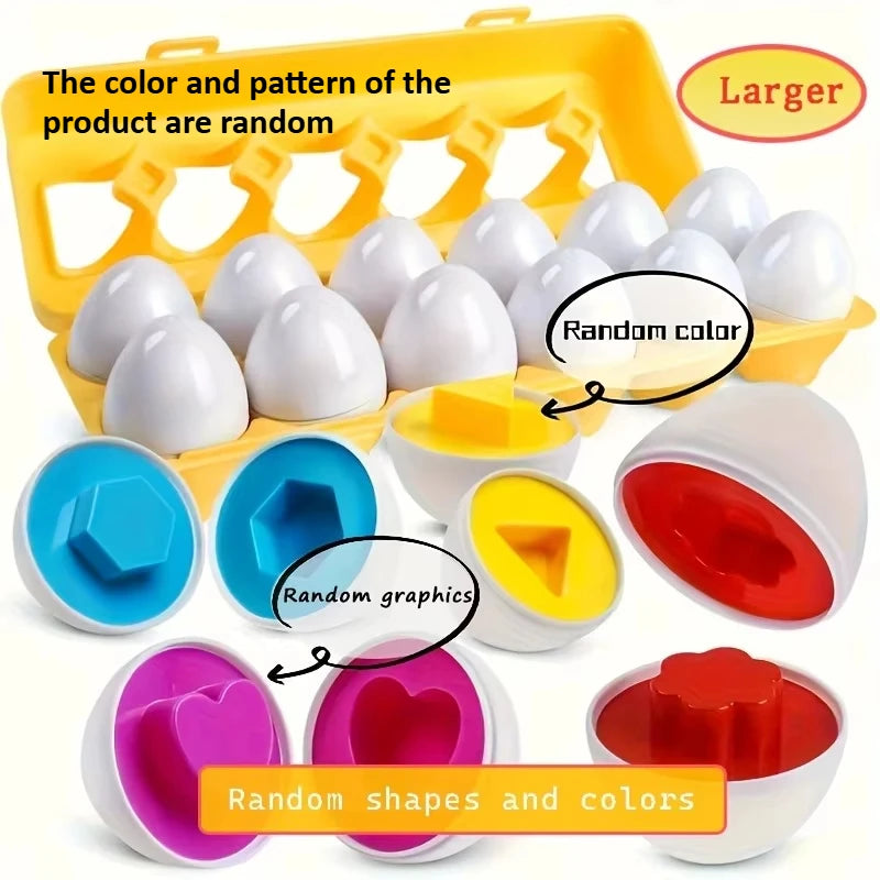 Œufs formes et couleurs - Jeu d'association éducatif enfant